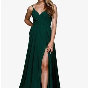 Dark Green Evening Gown
